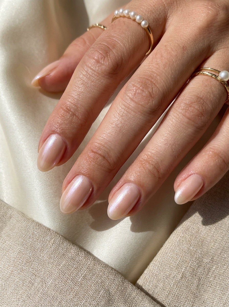 Nude Pearl Nägel als Nude Nägel Inspiration 2026